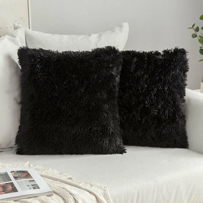 Luxury Faux Fur Cushion - Image 2